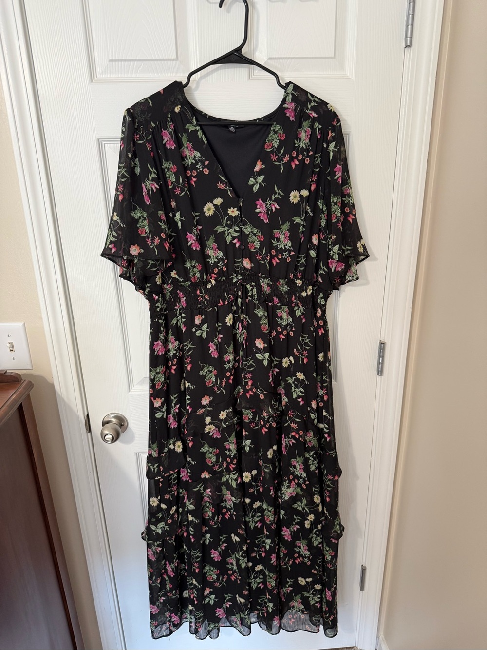 Jules & Leopold Women’s Black Floral Maxi Dress 3XL